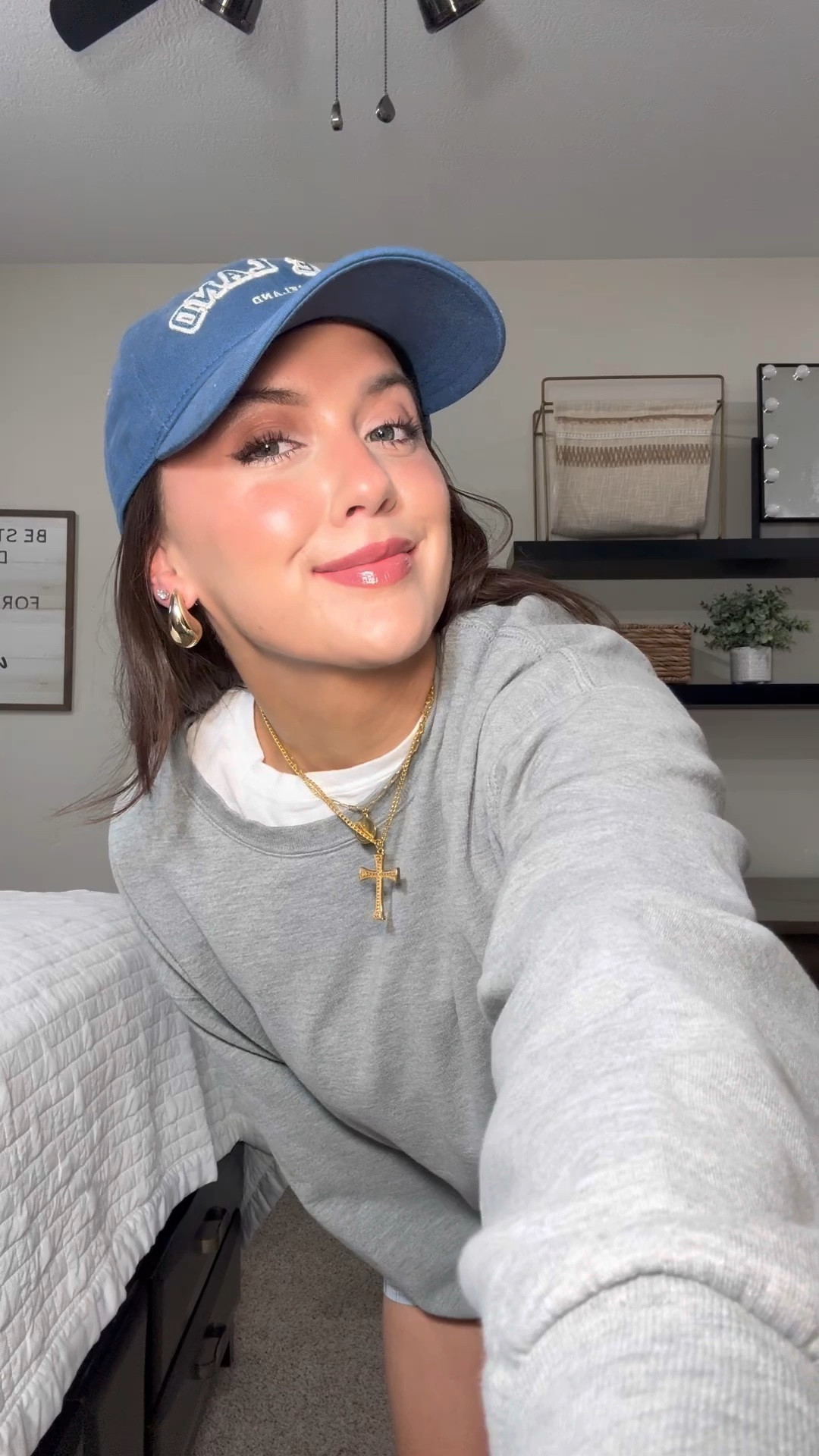 Boxer shorts / M (size up! I need L)
White tshirt / M
New balance sneakers, blue Cleveland baseball hat, gold jewelry 

#LTKstyletip