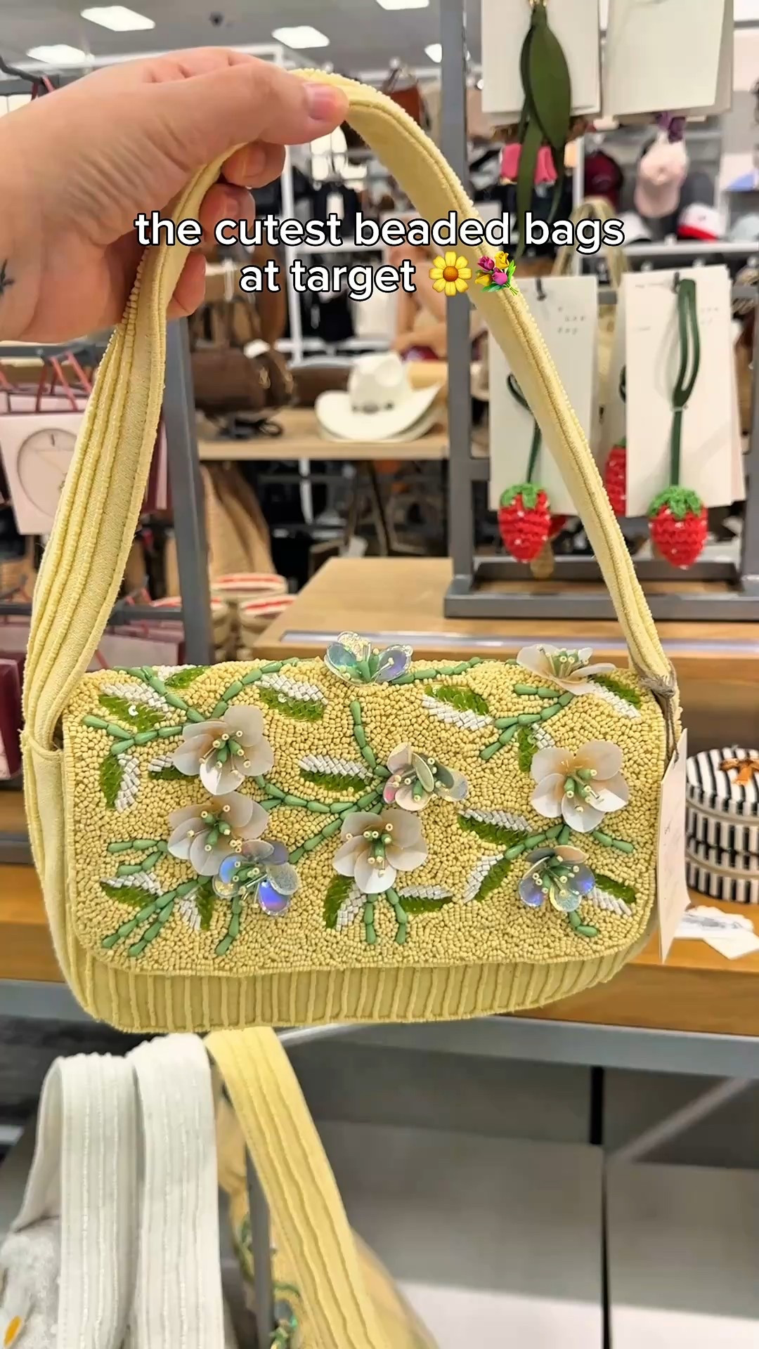 found the cutest beaded bags at @target they are perfect for spring and summer 🌼💐 #target #targetfinds #beadedbag #bag #springfashion