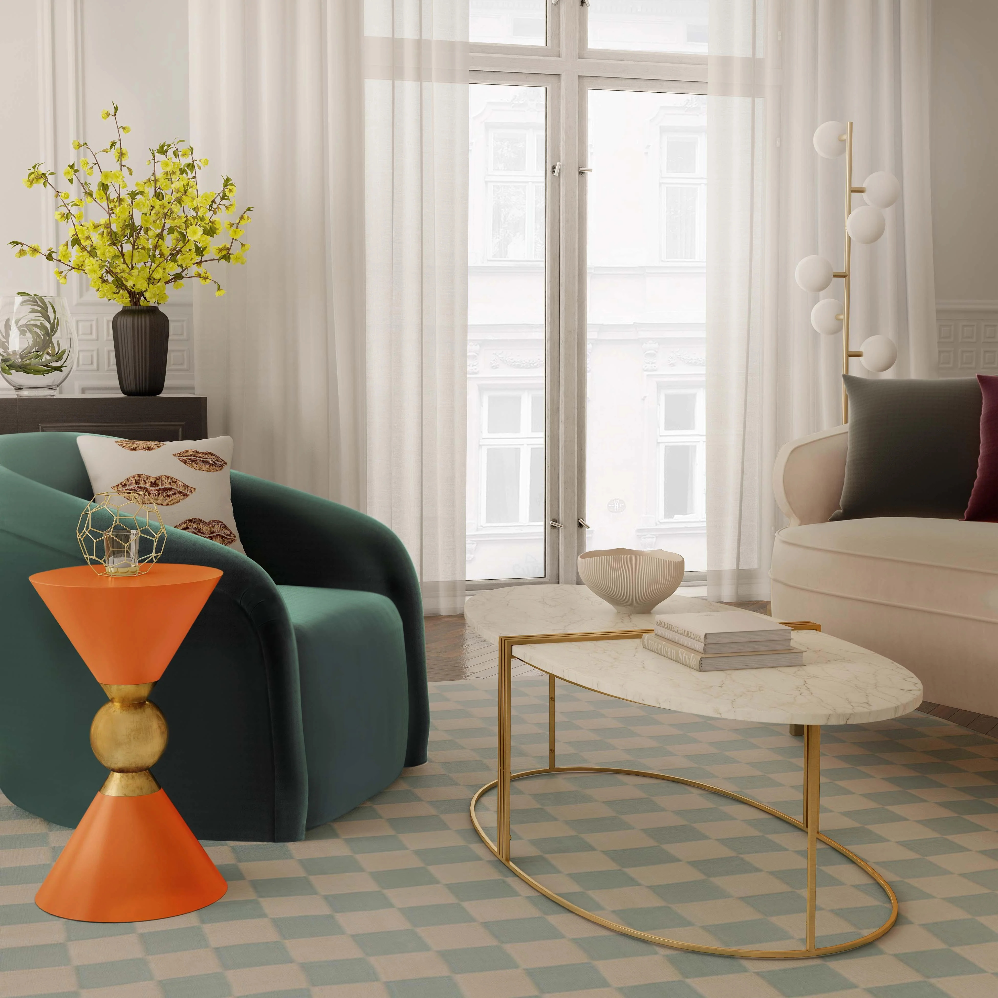 Balhi 21" Side Table | TOV | TOV Furniture