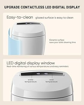Smart Toilet with Warm Water Sprayer and Dryer, One Piece Bidet Toilet with Auto Dual Flush Foot ... | Amazon (US)