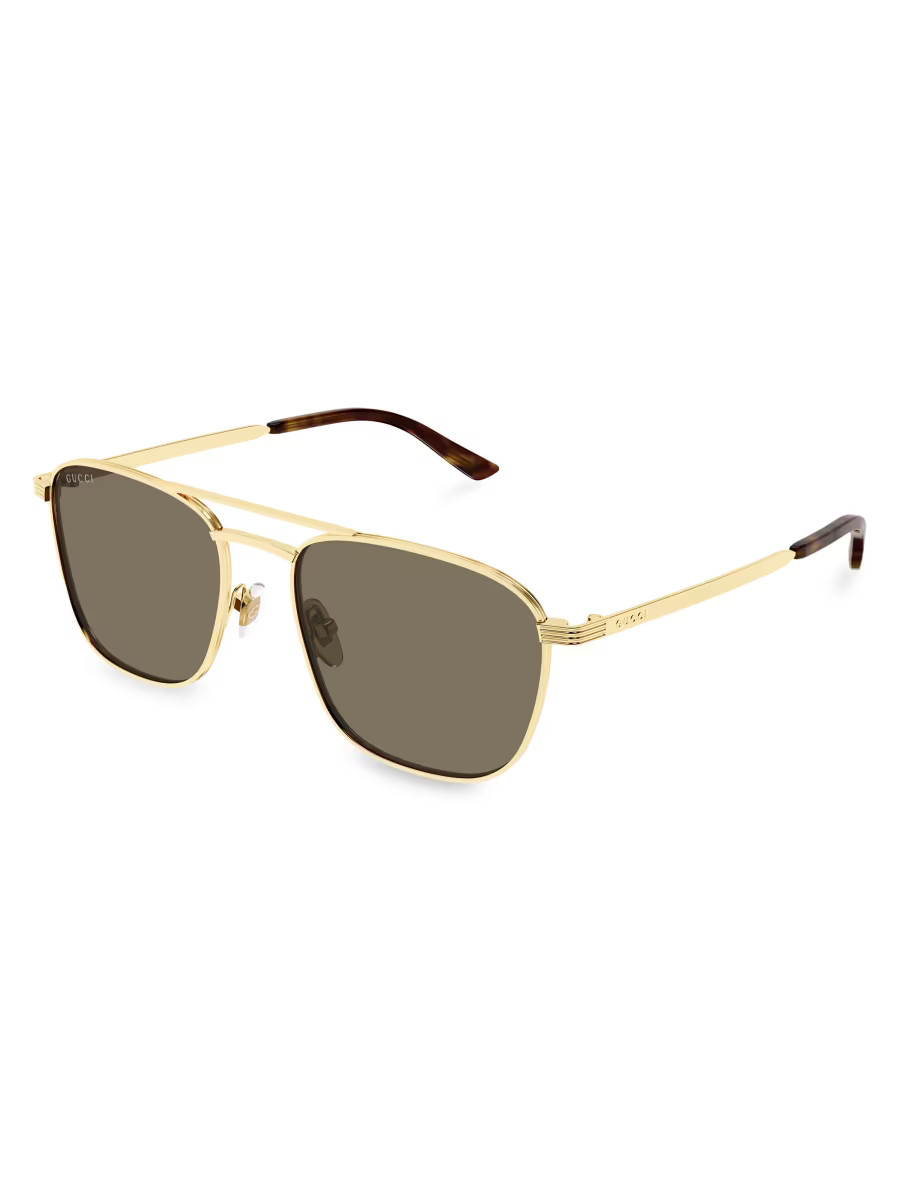 New Light Metal 54MM Square Sunglasses | Saks Fifth Avenue