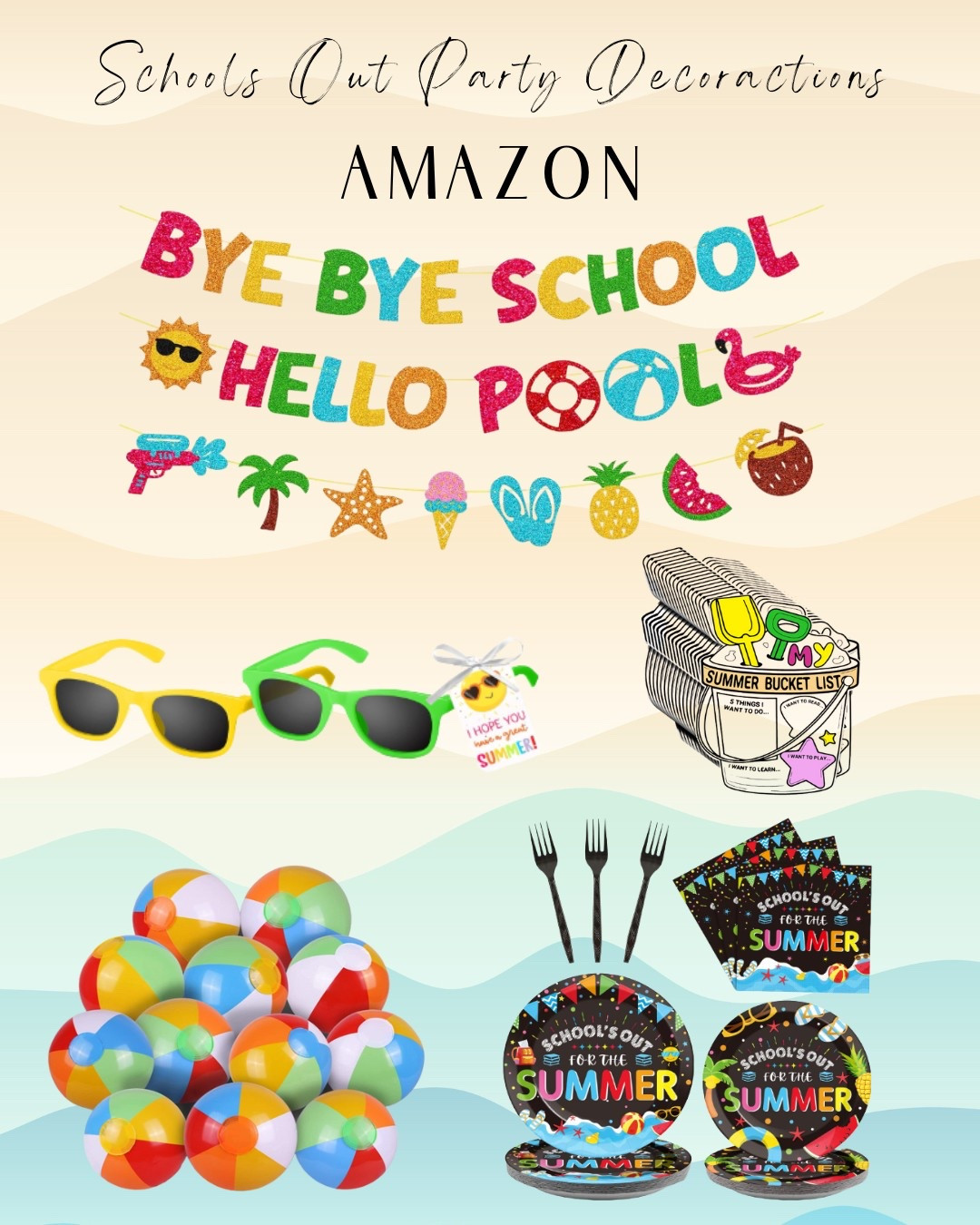 Summertime is almost here. Here’s some fun decorations to say bye-bye to school and hello pool!

#LTKSeasonal #LTKKids #LTKFamily