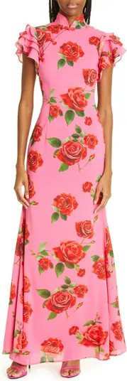 SAU LEE Sylvie Rose Ruffle Maxi Dress | Nordstrom | Nordstrom