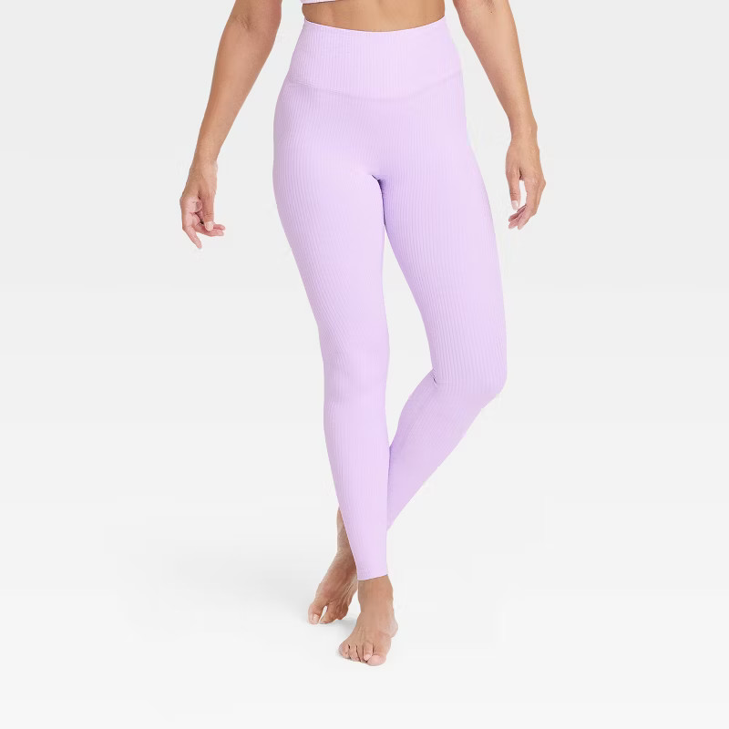Women's Rib Curvy Leggings - All in Motion™ | Target