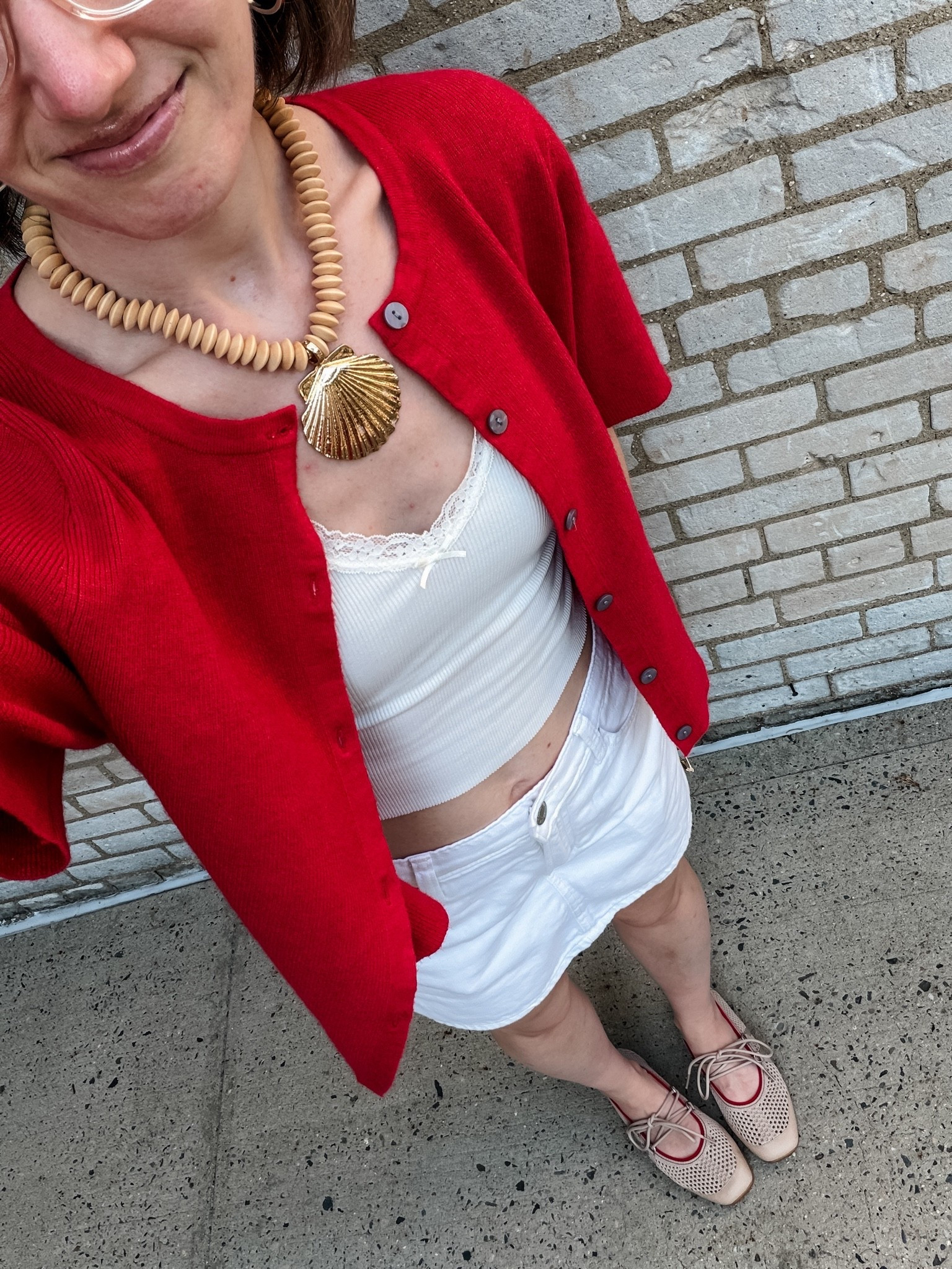 Sweater: TTS
Tank: TTS
Skort: TTS
Sneaker flats: TTS