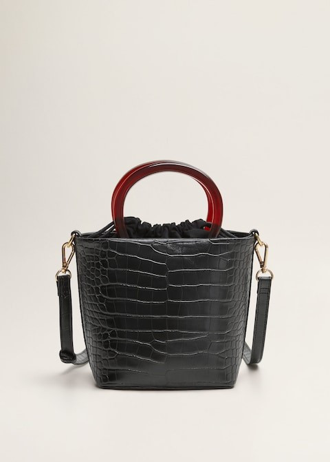 Croc-effect bag | MANGO (US)