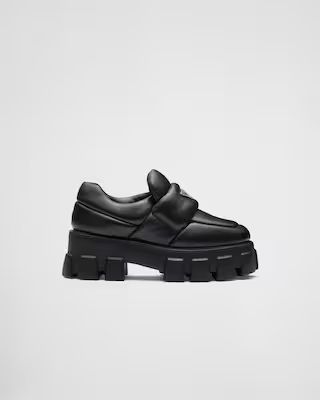 Prada Soft padded nappa leather loafers | Prada Spa UK