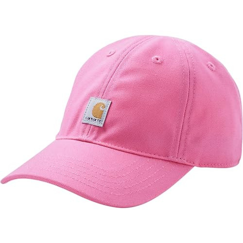 Carhartt Kid's CB8900 Kid's Logo Canvas Cap - Infant One Size Fits All - Pink Lemonade | Amazon (US)