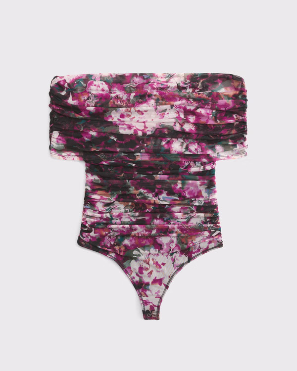 Women's Mesh Foldover Bodysuit | Women's Tops | Abercrombie.com | Abercrombie & Fitch (US)