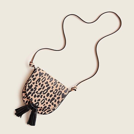 Kids' leather crossbody bag | J.Crew US