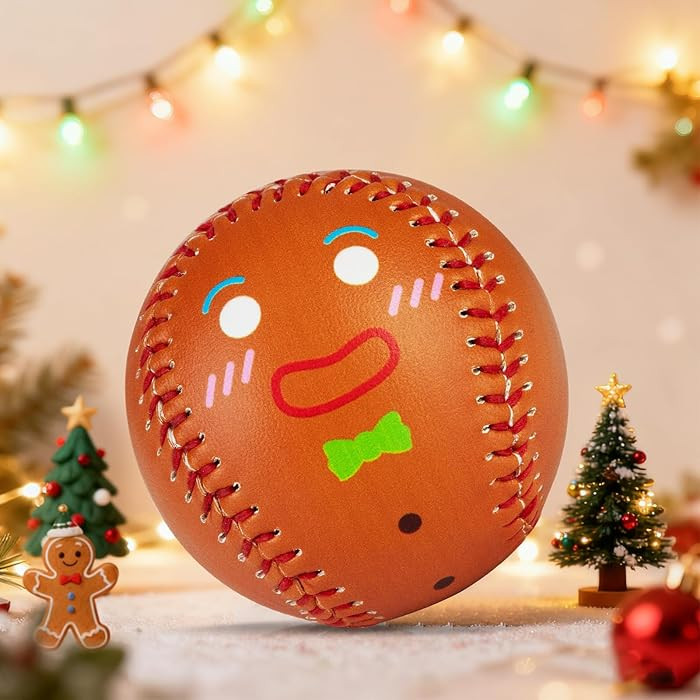 Baseball Ball Baseball Gift Lifestyle Pack Gifts 9in Standard Size Cute Design PVC for Practice T... | Amazon (US)
