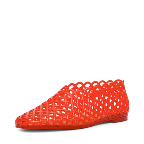 Steve Madden Women's Grove Ballet Flat, Red, 6 | Amazon (US)