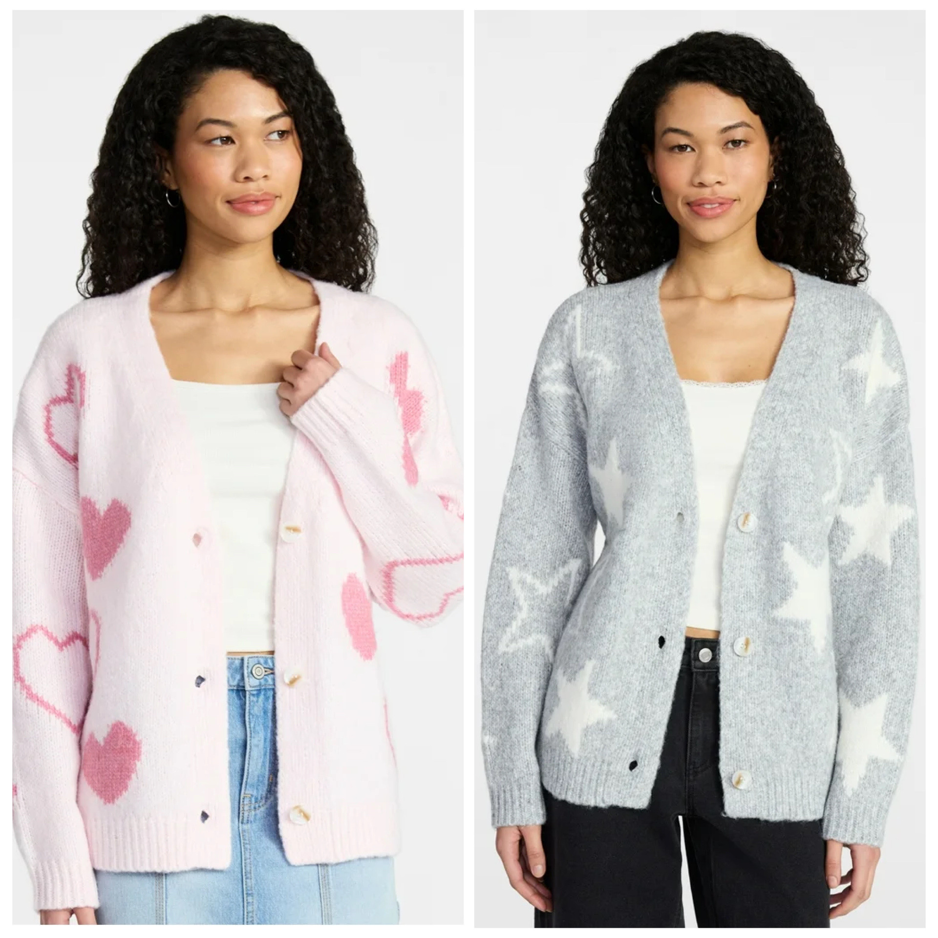 Walmart new arrival, heart cardigan 

#LTKootd