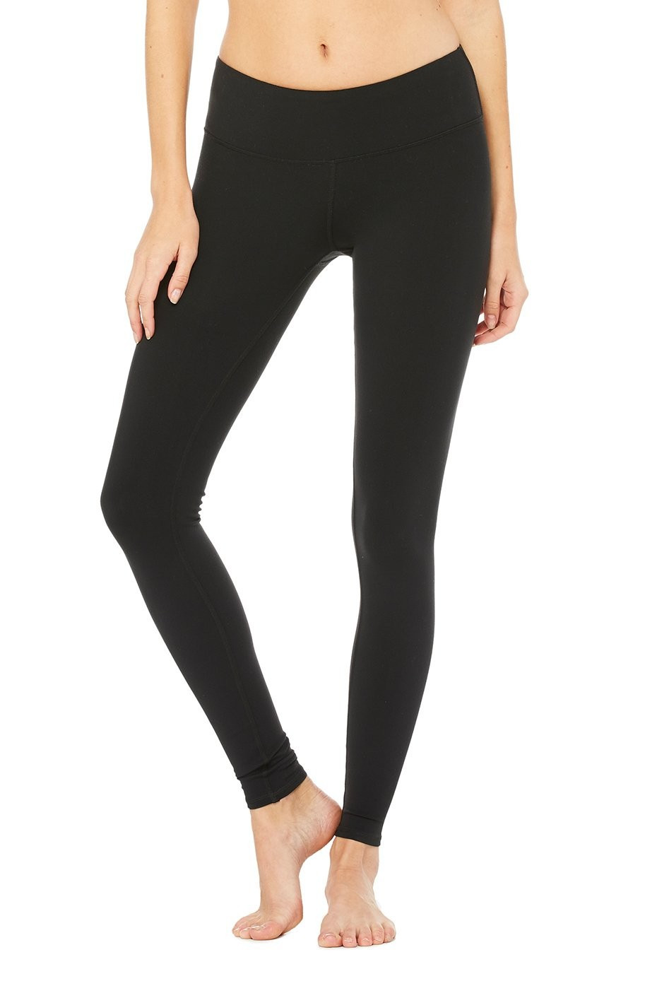 Airbrush Legging - Solid in Black, Size: Large | Alo YogaÂ® | Alo Yoga (US)