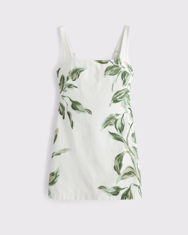 Women's The A&F Scarlett Squareneck Linen-Blend Skort | Women's Dresses & Jumpsuits | Abercrombie... | Abercrombie & Fitch (US)