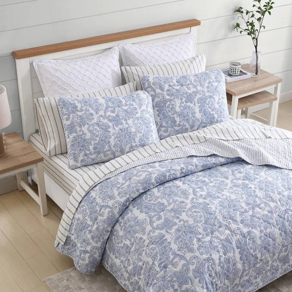 Adeltraut Cotton Floral Quilt Set | Wayfair North America