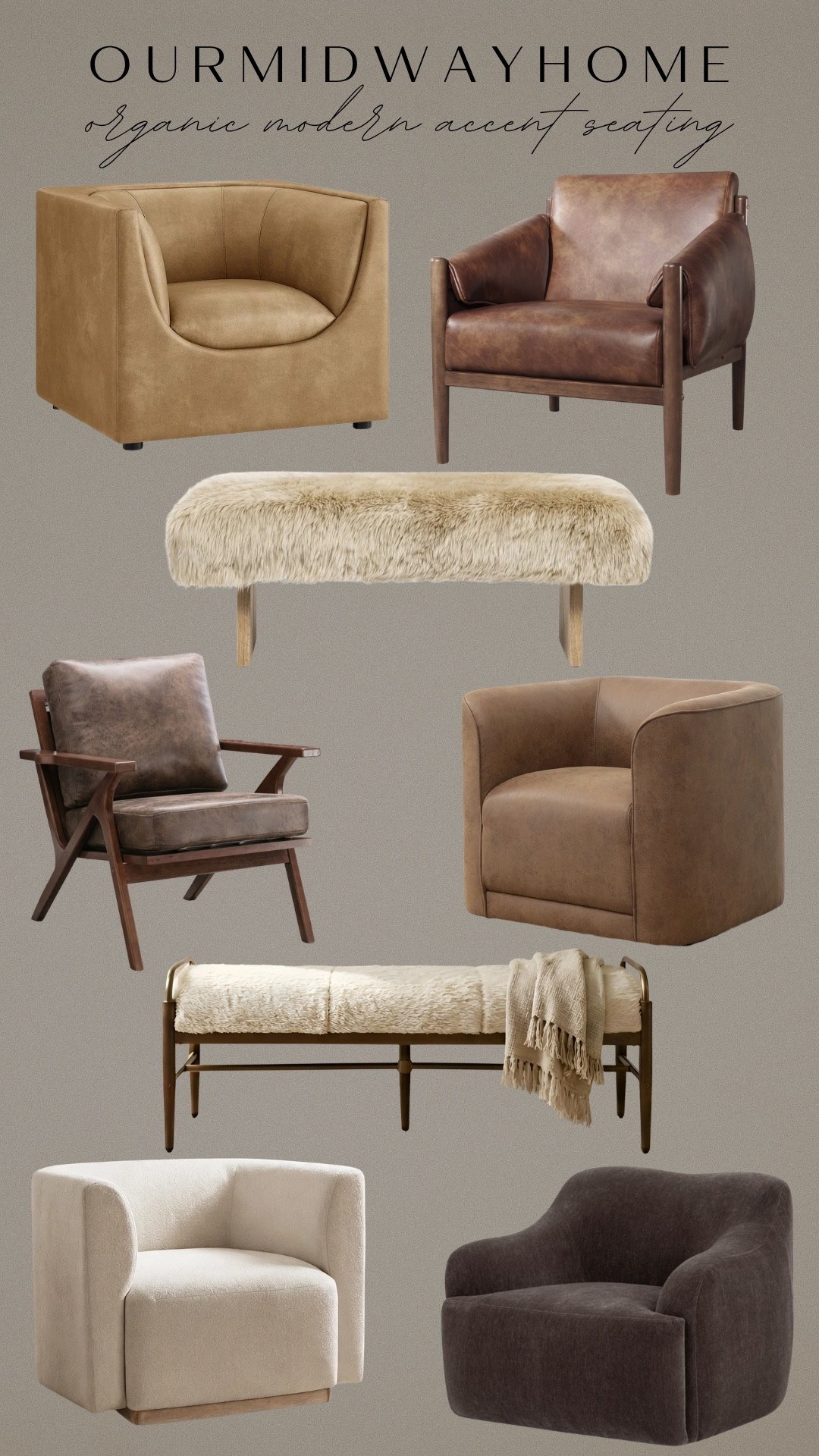 #ad If you’re looking to add cozy warmth + texture to your spaces this fall, @Wayfair has a beautiful range of accent seating 🤎 Sharing some of my favorite accent chairs and benches!

#wayfair #wayfairpartner