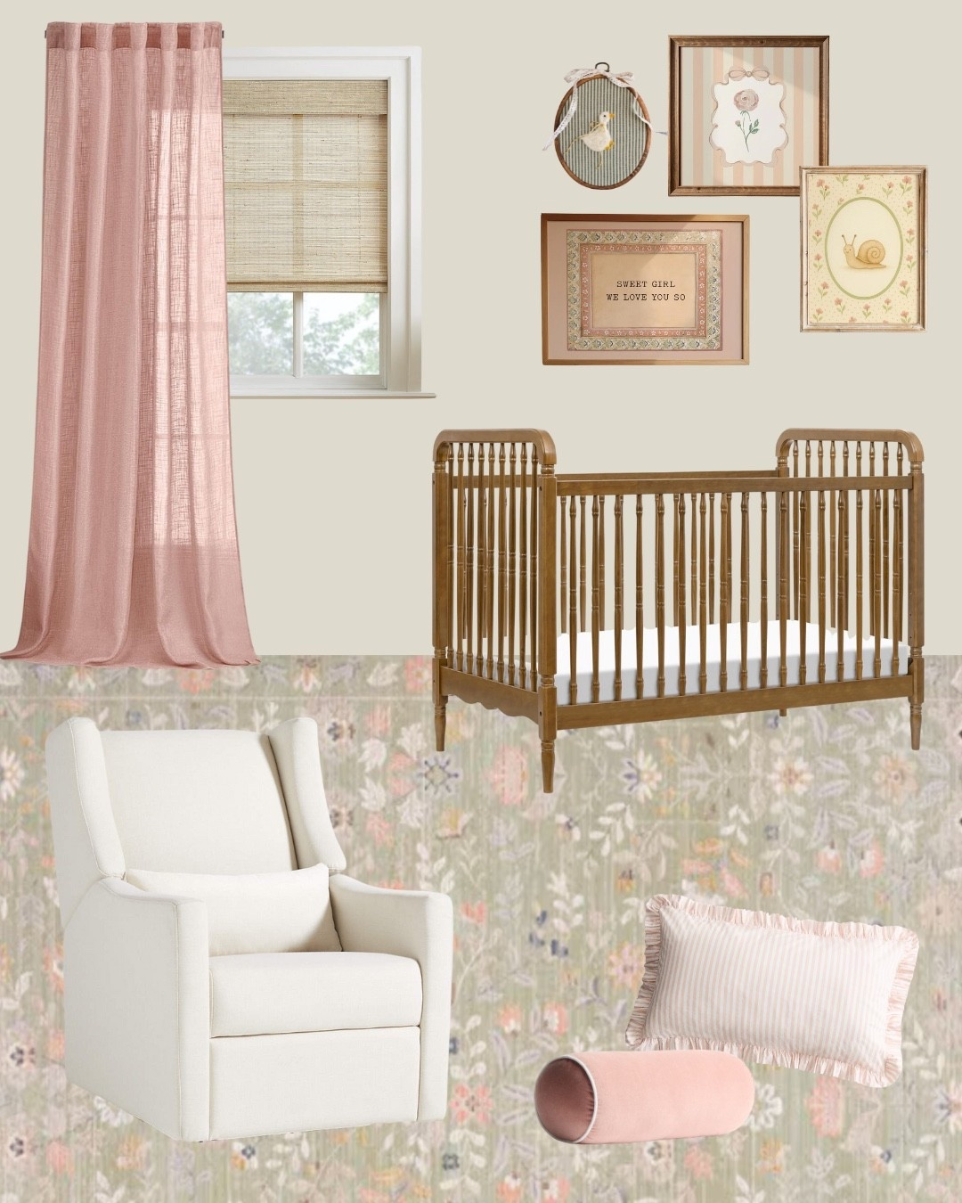 Nursery design is my absolute favorite! Here are some of my favorite cottagecore nursery decor items for baby girls room to make it feel girly, sweet and cozy including crib, recliner, nursery art, pink curtains and nursery rugs. Perfect for baby shower gift or baby registry. 


@Etsy @Wayfair 


#LTKBaby #LTKBump #LTKHome