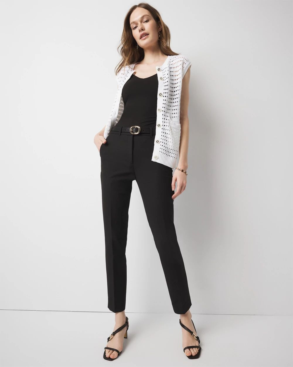 WHBM® Elle Slim Ankle Comfort Stretch Pants | White House Black Market