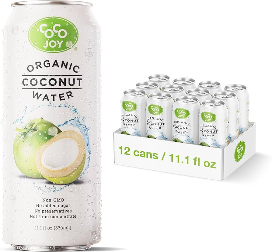 CoCo Joy All Organic Coconut Water, Natural and Fresh, Nutrient-Rich Coconut-Water Drink with Ele... | Amazon (US)
