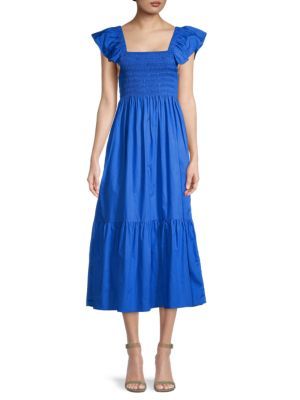 CAARA Tuscany Smocked Dress on SALE | Saks OFF 5TH | Saks Fifth Avenue OFF 5TH