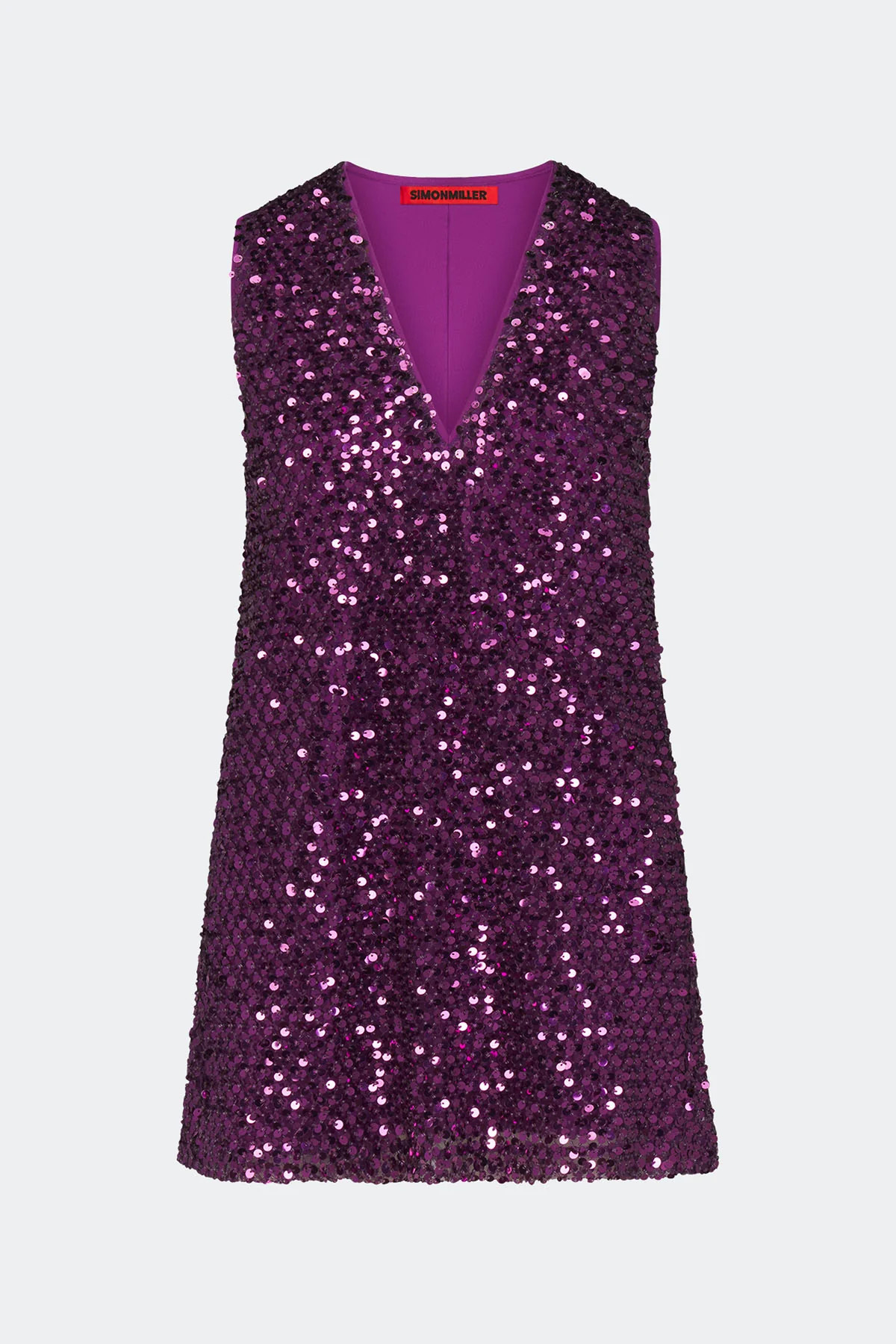 Fountain Sequin Dress In Amethyst | Simon Miller