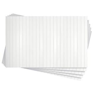 DPI DECORATIVE PANELS INTERNATIONAL 3/16 in. x 32 in. x 48 in. Paintable White Bead Hardboard Wa... | The Home Depot