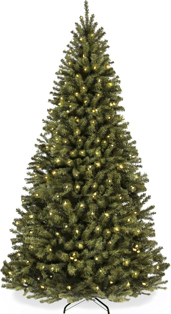 Best Choice Products Artificial Christmas Tree, 7.5ft Premium Pre-Lit Realistic Spruce Holiday D... | Amazon (US)