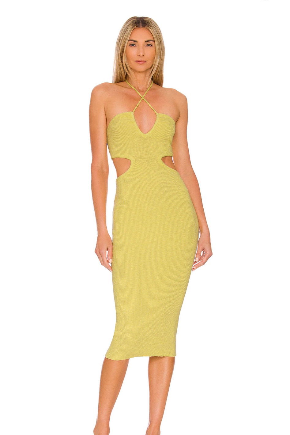 Maddix Halter MIDI Dress