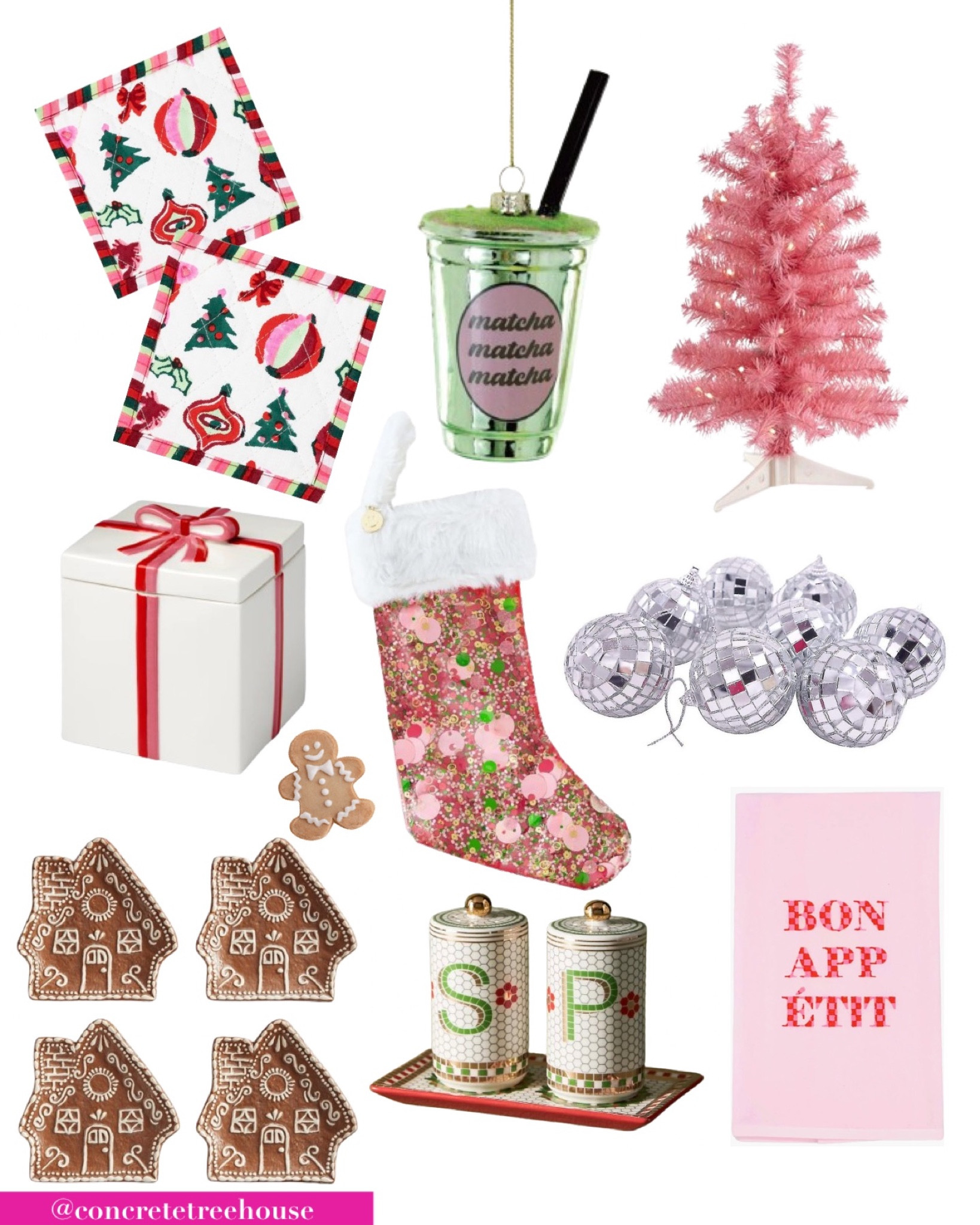 Holiday Decor Aesthetic:pink & green 

#LTKGiftGuide #LTKHoliday #LTKhome