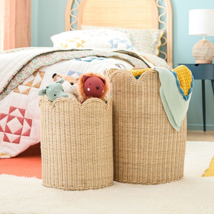 Misha & Puff Rattan Baskets (Set of 2) | West Elm (US)