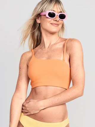 Pucker Convertible Bandeau Bikini Swim Top for Women | Old Navy (US)