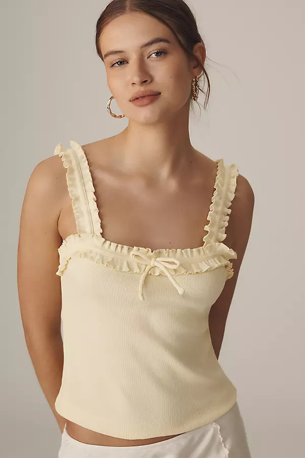 Maeve Ruffled Cami Top | Anthropologie (UK)