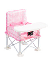Infant 16x17 English Afternoon Gingham Camp Chair With Tray | Marshalls