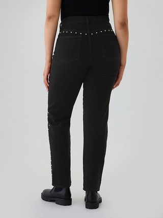 High Rise Studded '90s Straight Jeans | Gap (US)