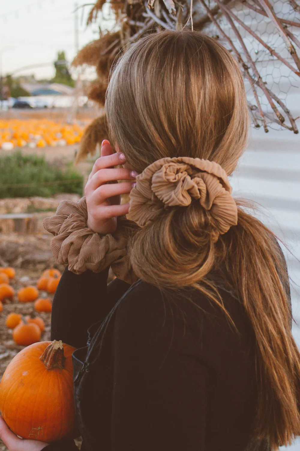 Brown Sugar Jumbo Scrunchie | Shop Andi