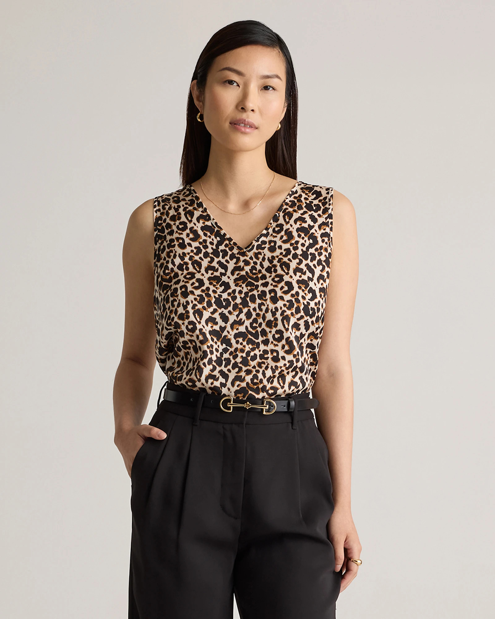 Washable Stretch Silk Tank | Quince