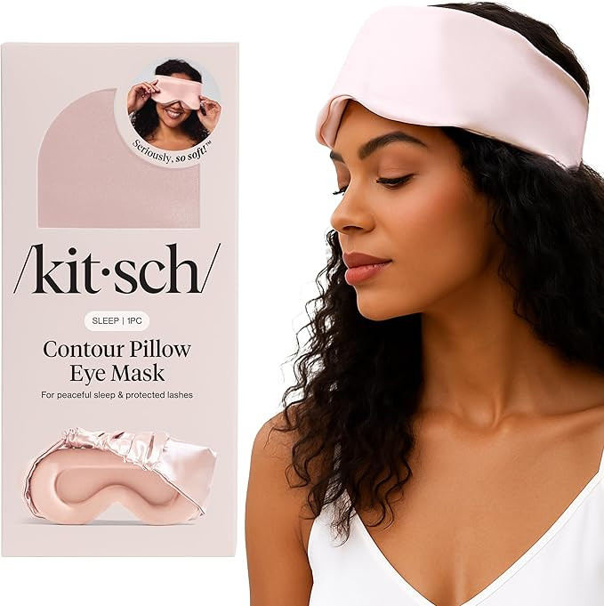 Kitsch Contour Pillow Eye Mask – Softer Than Silk Eye Mask for Sleeping, Blindfold Sleep Masks ... | Amazon (US)