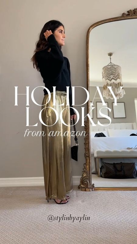 Holiday looks from Amazon! I’m just shy of 5’7 wearing the size small pants and small coat.

Holiday style, affordable style #StylinbyAylin 

#LTKstyletip #LTKSeasonal #LTKunder100