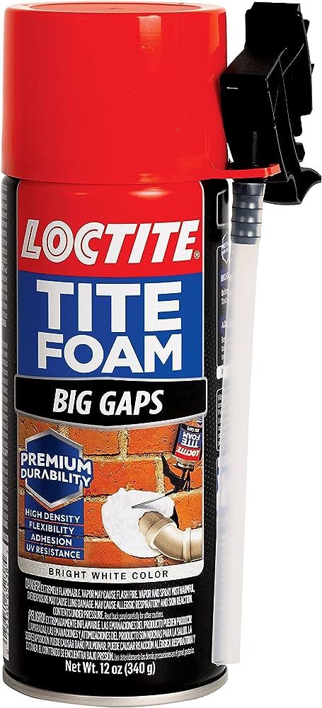 Loctite Tite Foam Big Gaps Spray Foam Sealant, Polyurethane Expanding Foam Insulation - 12 fl oz ... | Amazon (US)