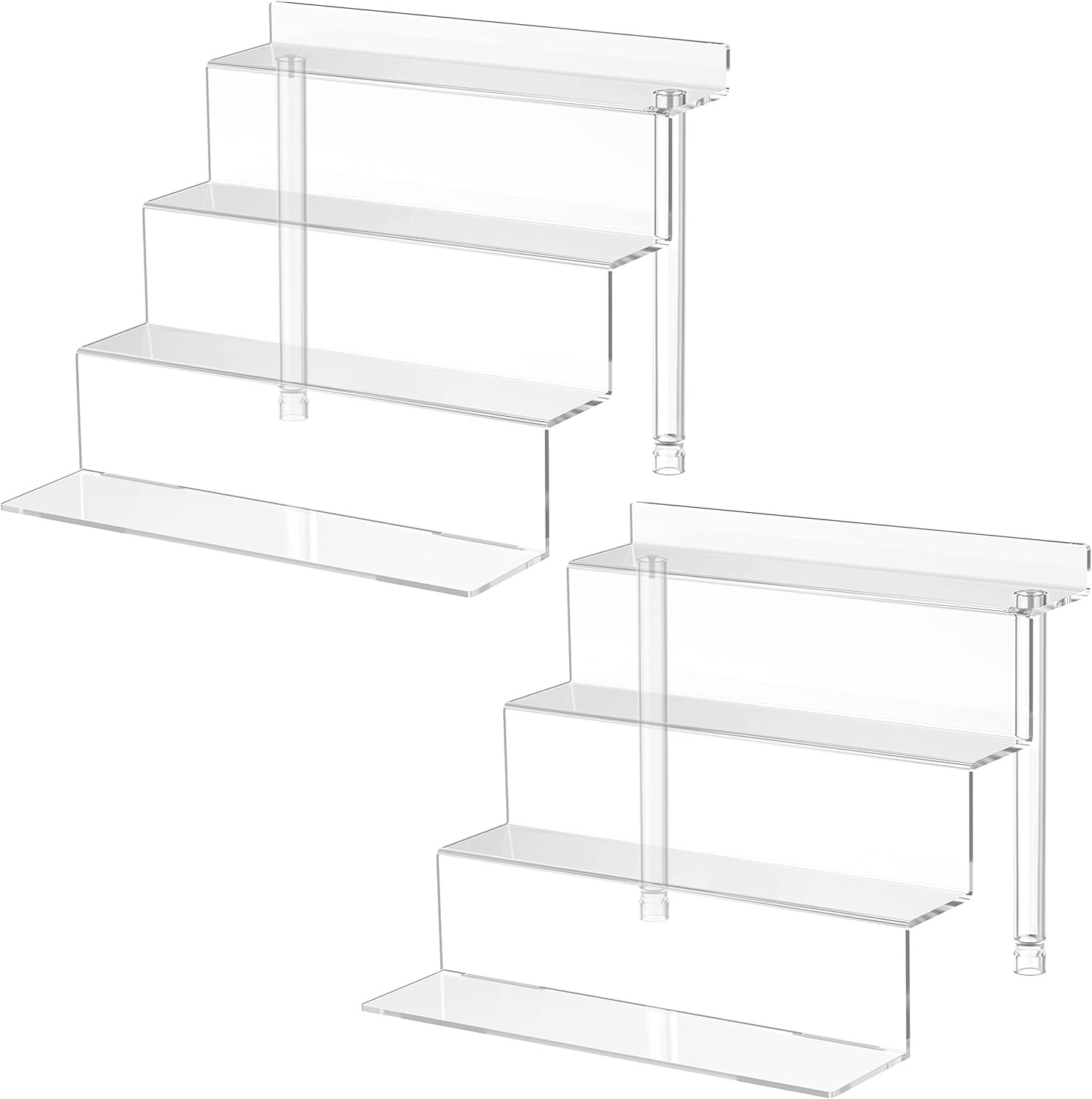 WINKINE Acrylic Display Stands, 2 Pack Clear Acrylic Display Risers for Amiibo Funko POP Figures,... | Amazon (US)