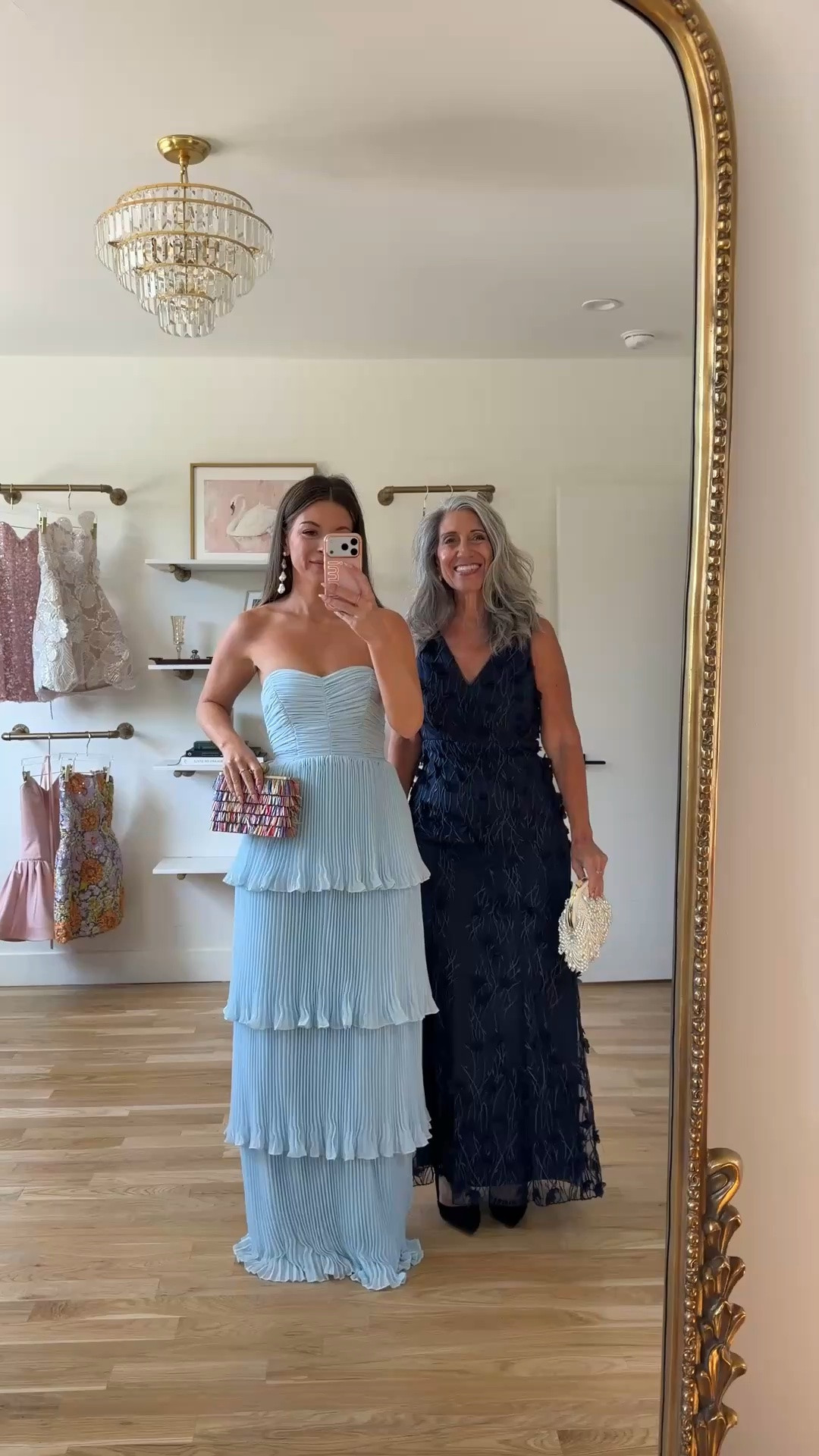 blue strapless gown with a ruched bodice and tiered, ruffle skirt, navy sleeveless gown with embroidered floral texture and v-neckline mom and me formal wedding guest and mother of the bride dresses 💍

vici code: emerson30

I’m 5’4” and wear a size small/2 

mom is 5’4” and wears a medium/6

fall wedding guest dresses, wedding guest dresses, cocktail dresses, semi-formal dresses, black tie wedding guest dresses, destination wedding guest dresses, garden party dresses, wedding guest outfit ideas, mom & me outfits, mom & me dresses, matching outfits, mother daughter outfits, family photo outfits, wedding guest dresses, mother of the bride, mother of the groom, wedding guest outfit ideas

#LTKWedding #LTKgrwm #LTKootd
