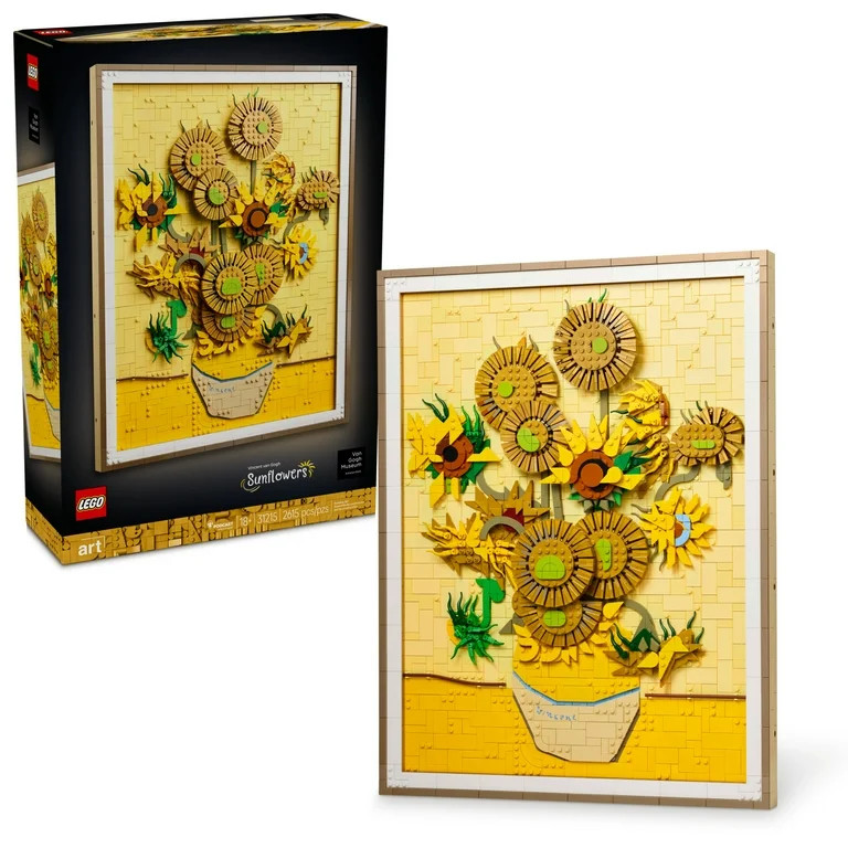 LEGO Art Vincent Van Gogh – Sunflowers Building Set for Adults - Wedding Decor Idea - Brick Bui... | Walmart (US)