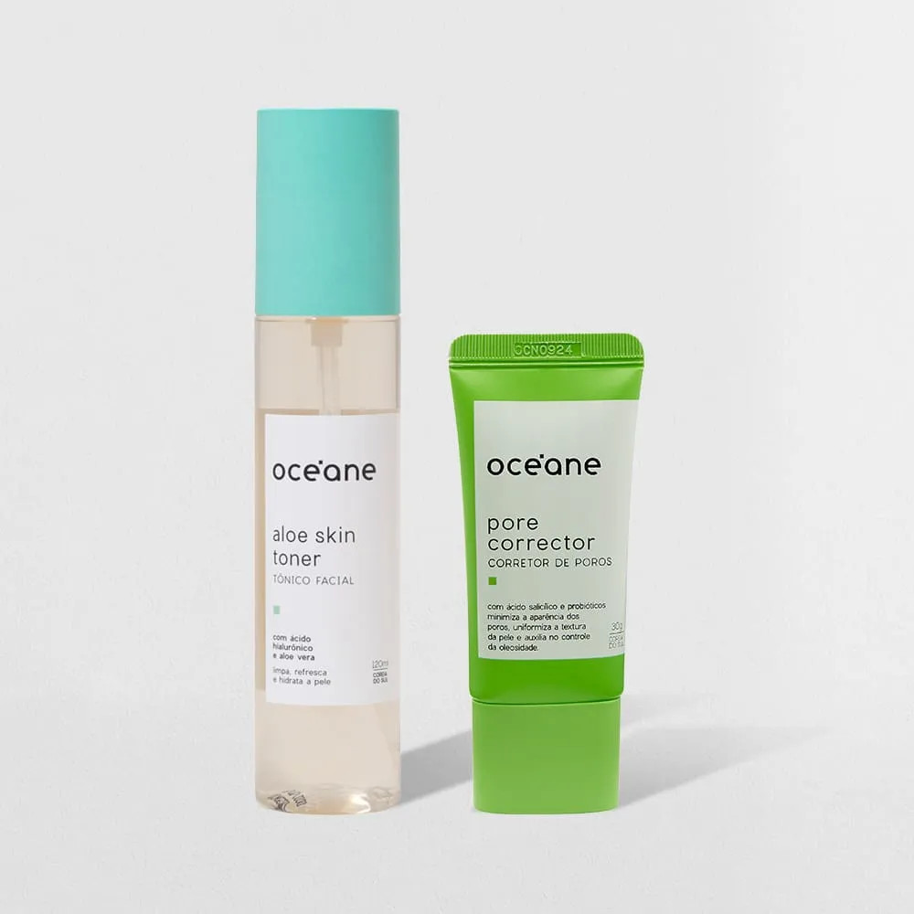Kit Pore Corrector + Tônico Facial - Maquiagens e cosméticos Océane: Pincéis, paletas, batons... | Oceane (BR)