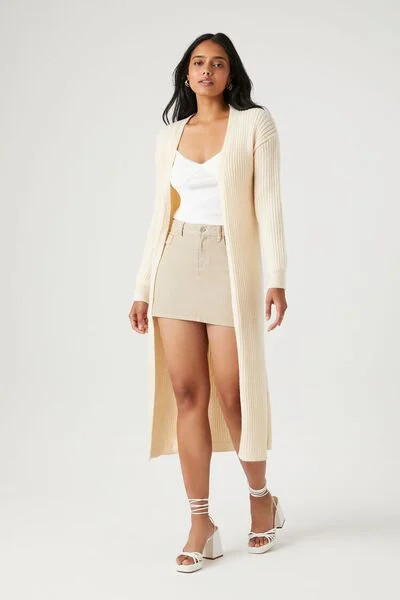 Ribbed Longline Cardigan Sweater | Forever 21 | Forever 21 (US)