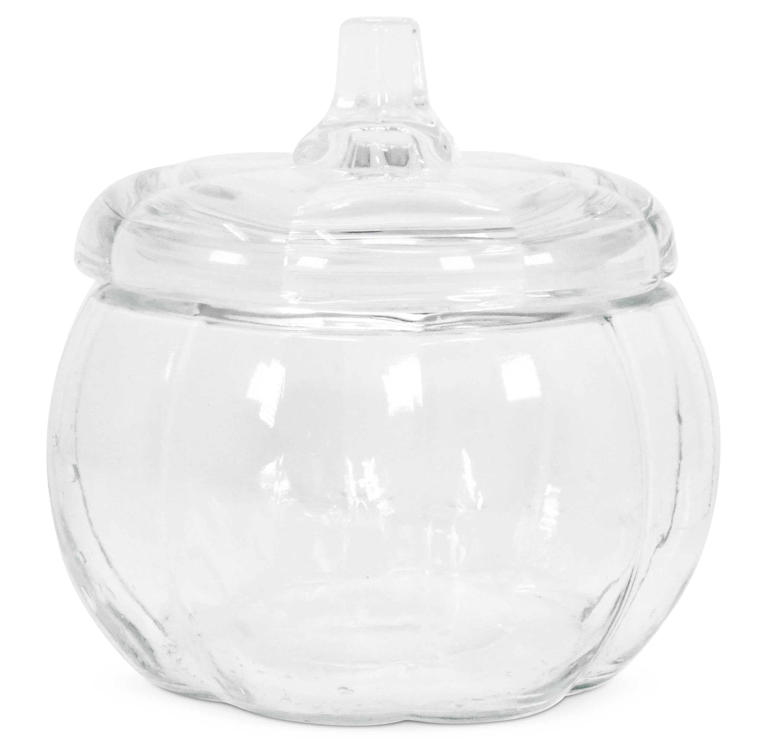 Gift Boutique 36 oz Glass Pumpkin Jar with Cover Clear Candy Cookie & Snack Decorative Storage Co... | Amazon (US)