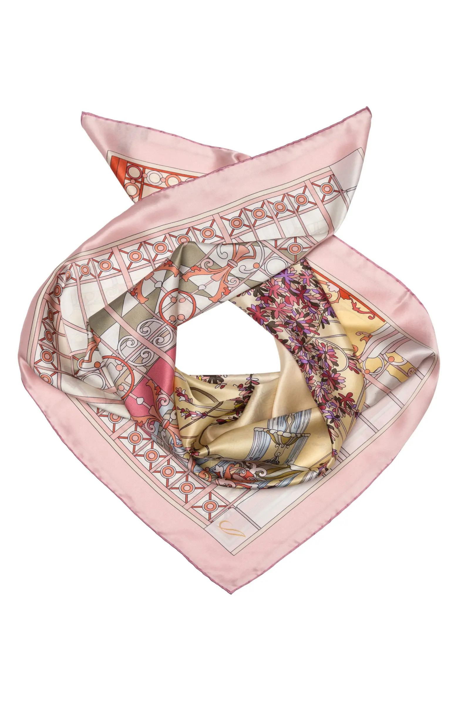 Garden of Dreams - Hand Rolled Silk Foulard for Women | Nordstrom