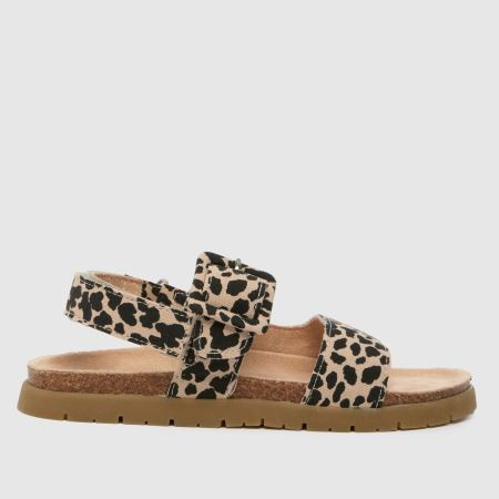 Kids Girls Junior Beige & Brown schuh Tully Footbed Sandals | schuh | Schuh