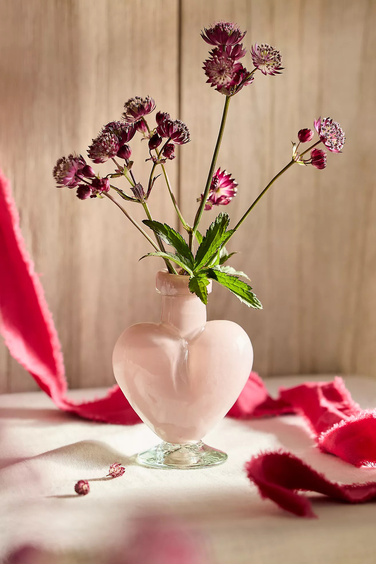 Glass Heart Bud Vase | Anthropologie (US)