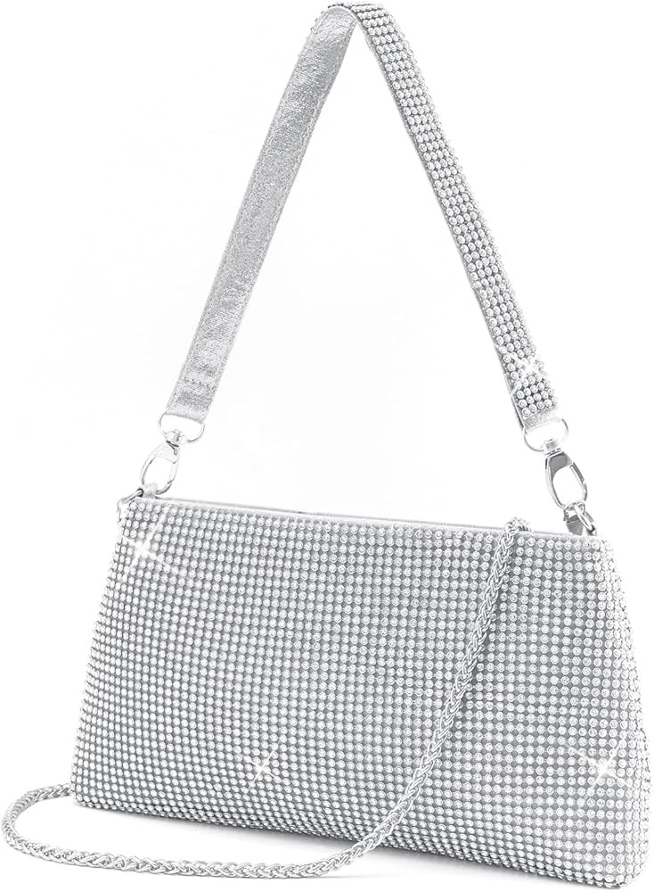 Desy & Feeci Women's Evening Bag, Full Rhinestone Clutch Purses for Women Lady Girl Bride Prom Co... | Amazon (US)